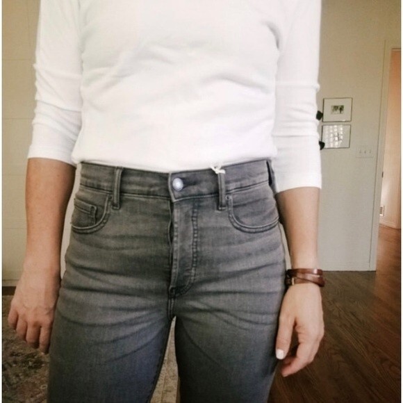 Everlane Women’s cigarette straight leg faded black gray jeans size 28 regular! - Picture 2 of 11